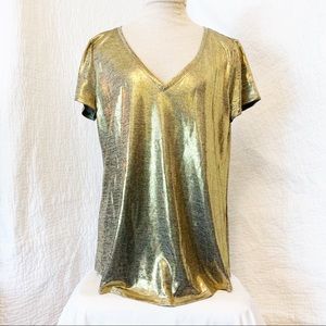 COPY - White House Black Market Golf Metallic V-N…